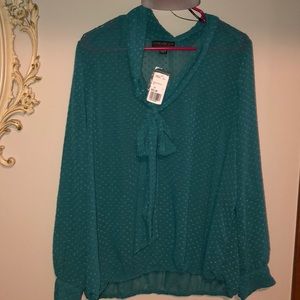 Forever 21+ woven top in jade